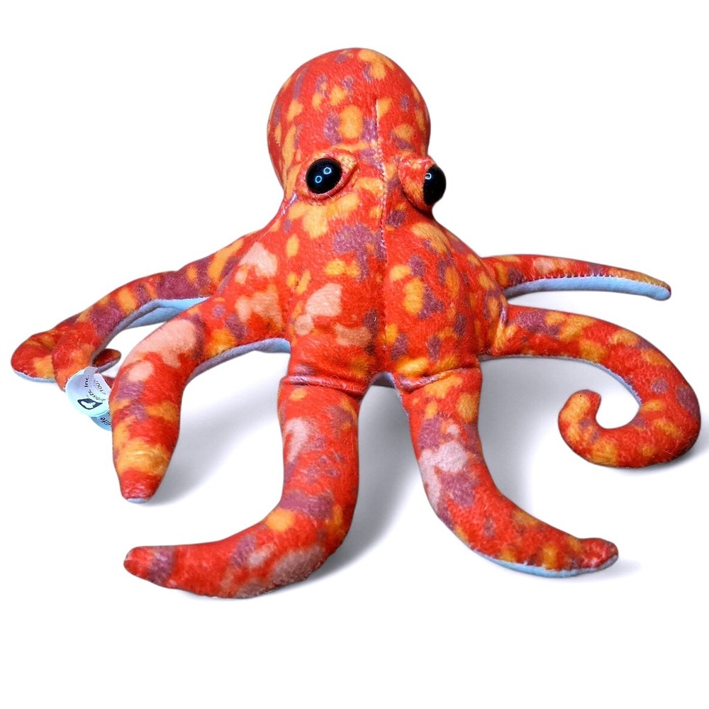 Wildlife Artists 2016 Plush Octopus Orange Purple Spots Soft Stuffed Animal Toy